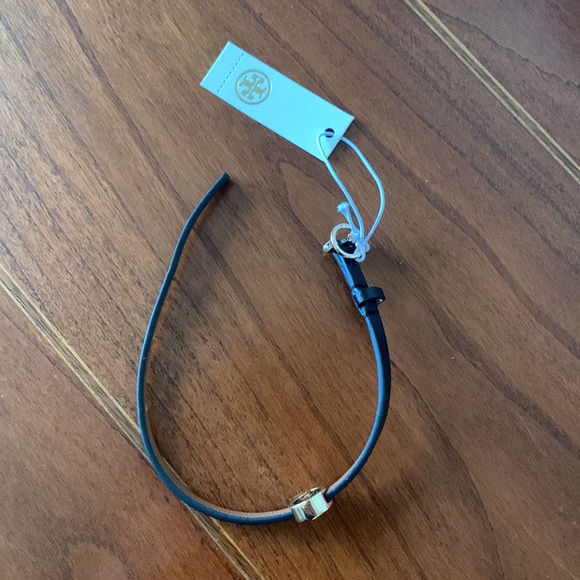 Tory Burch Miller Leather Bracelet Black NWT - Picture 4 of 7